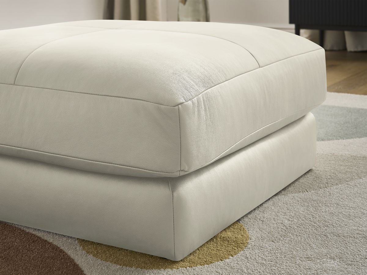 Pouf LEONARD cuir de vache