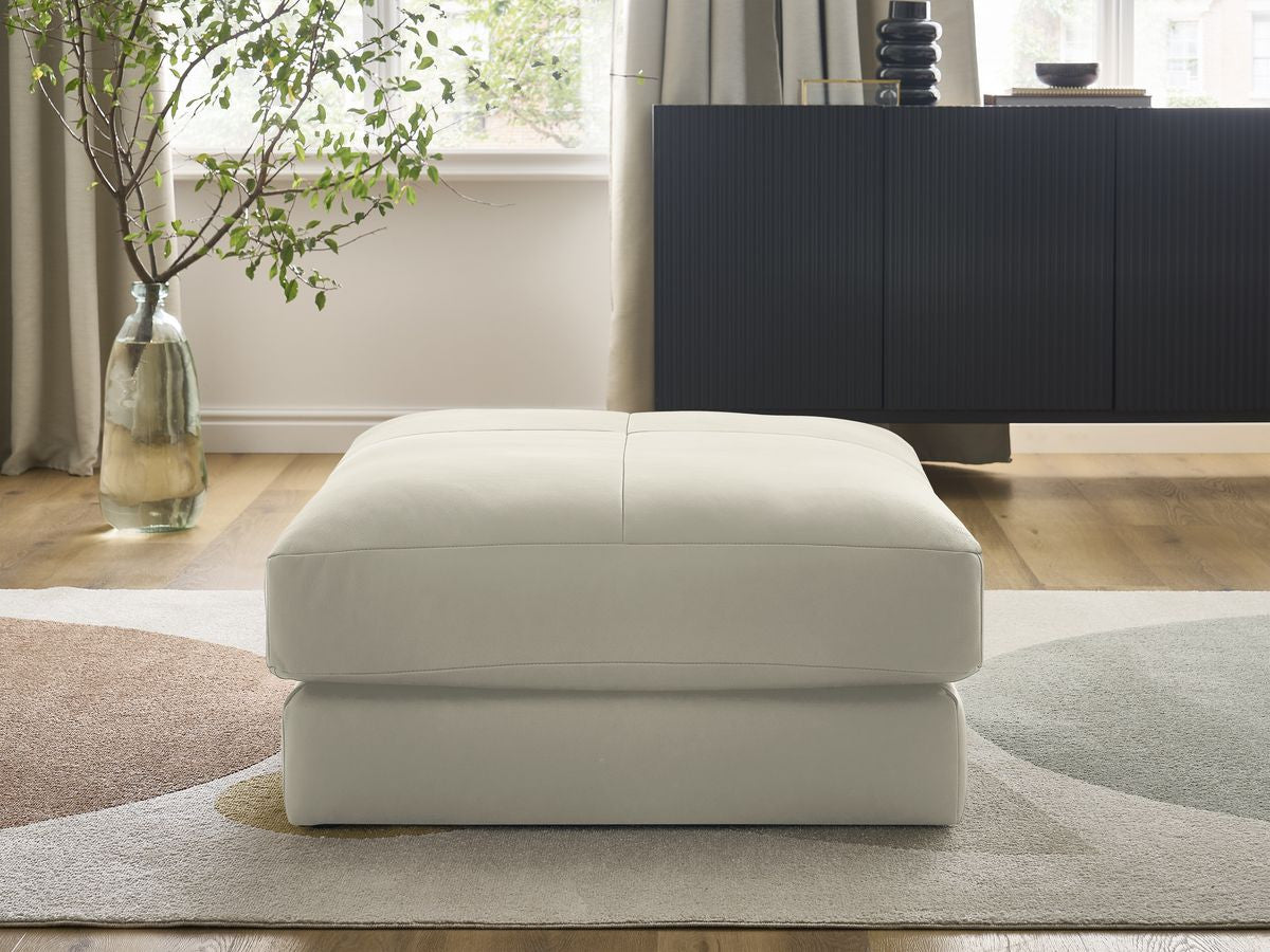 Pouf LEONARD cuir de vache