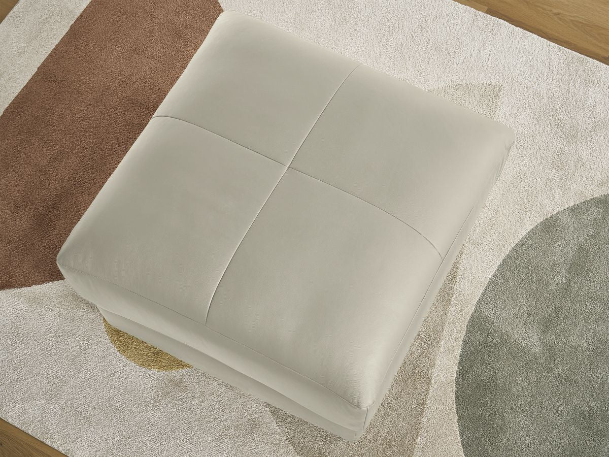 Pouf LEONARD cuir de vache
