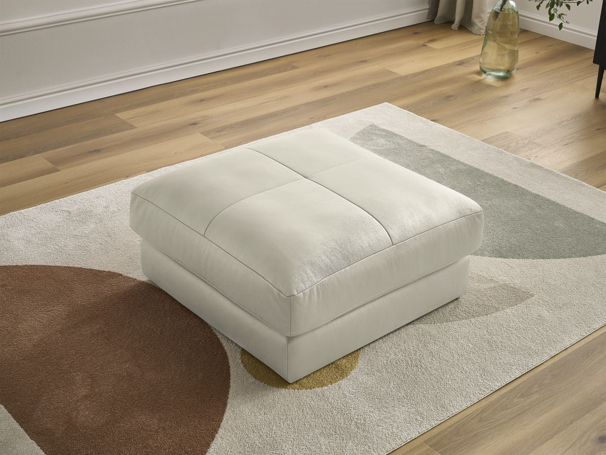 Pouf LEONARD cuir de vache