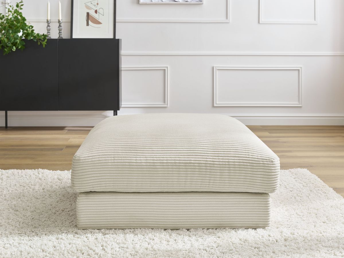 Pouf LEONARD velours côtelé