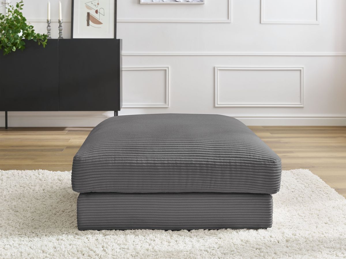 Pouf LEONARD velours côtelé