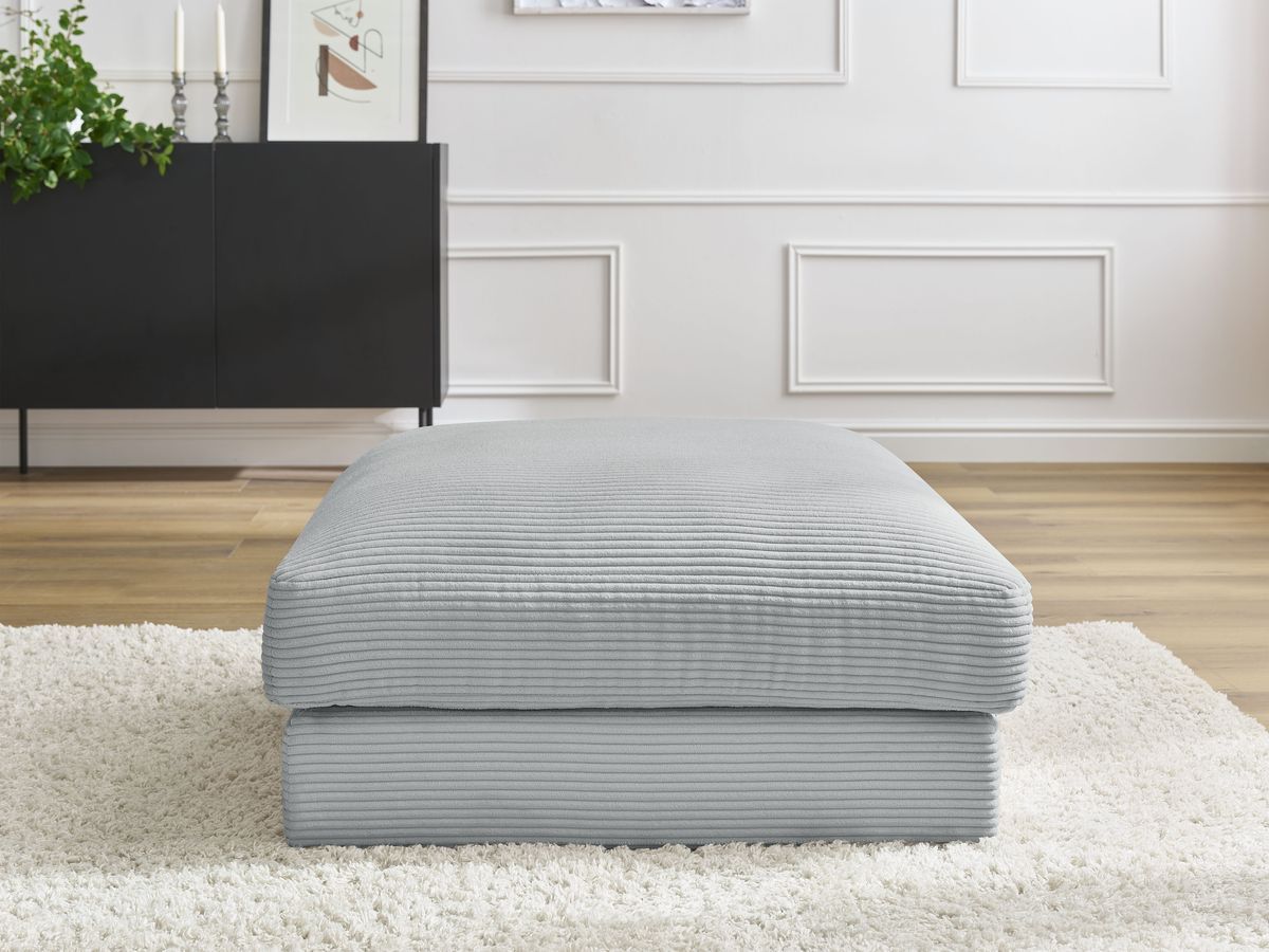 Pouf LEONARD velours côtelé