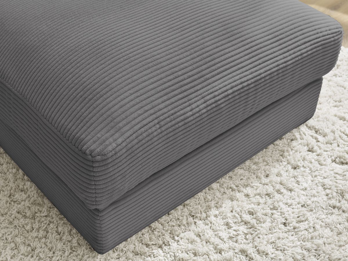 Pouf LEONARD velours côtelé