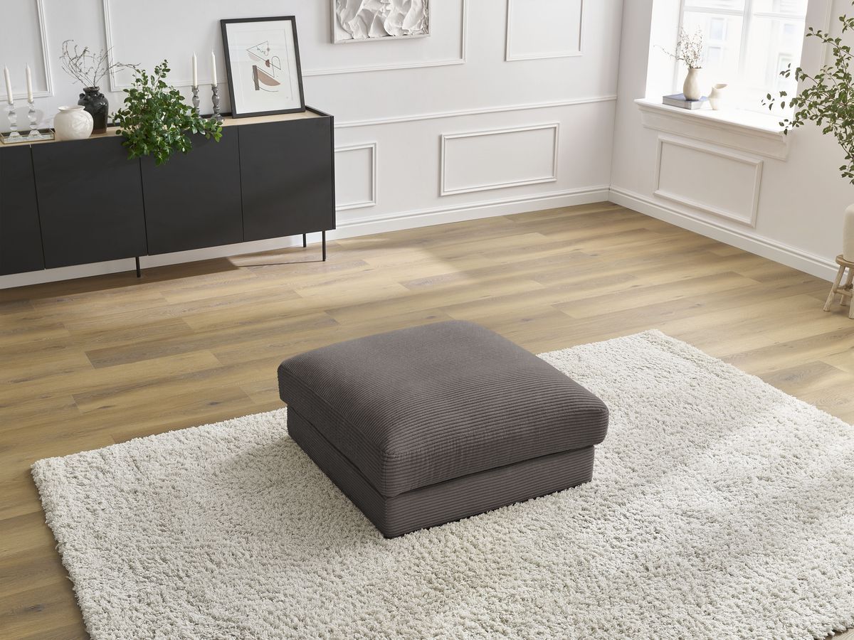 Pouf LEONARD velours côtelé