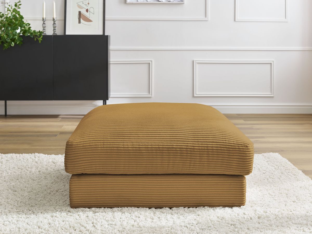 Pouf LEONARD velours côtelé