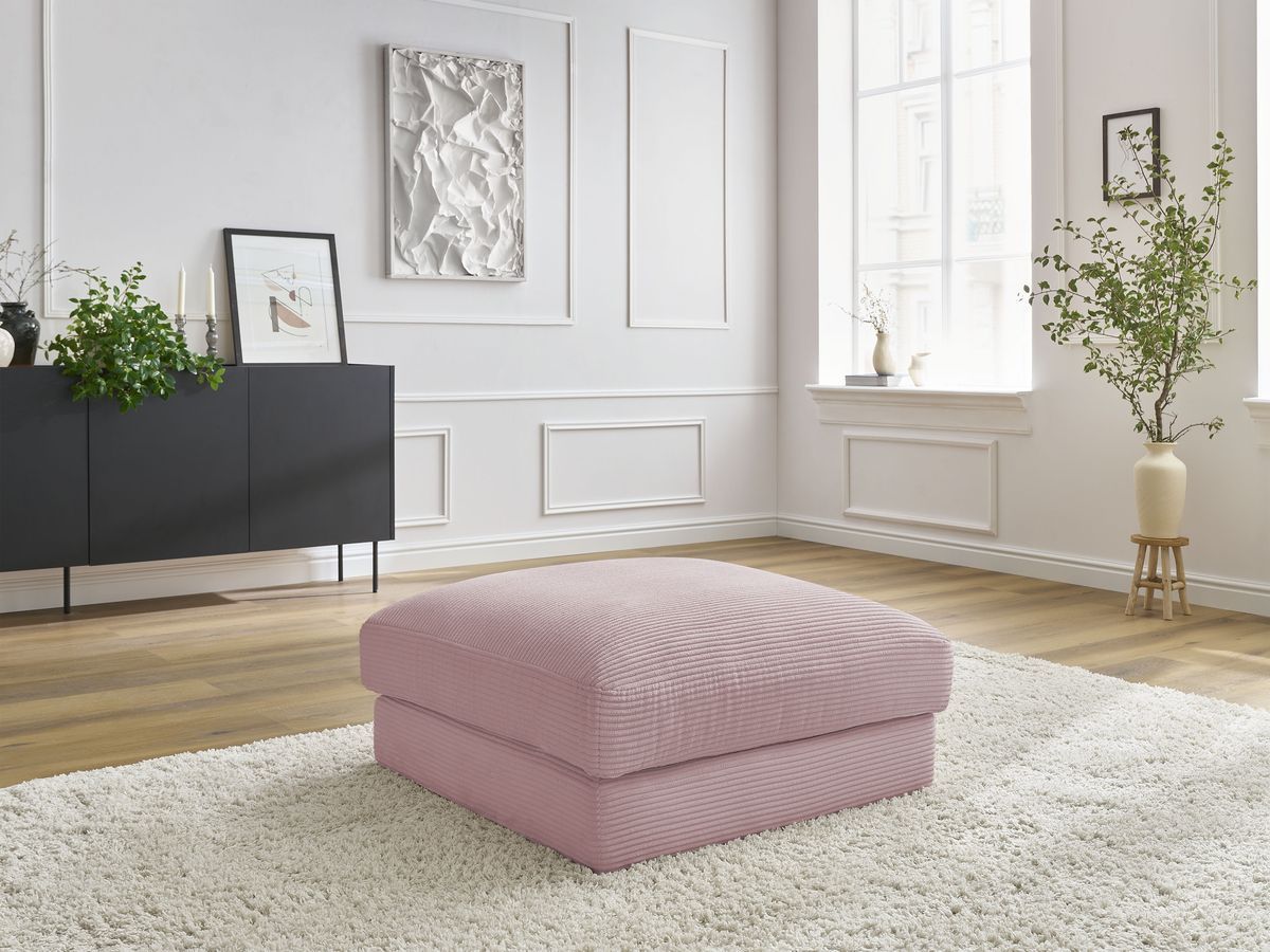 Pouf LEONARD velours côtelé