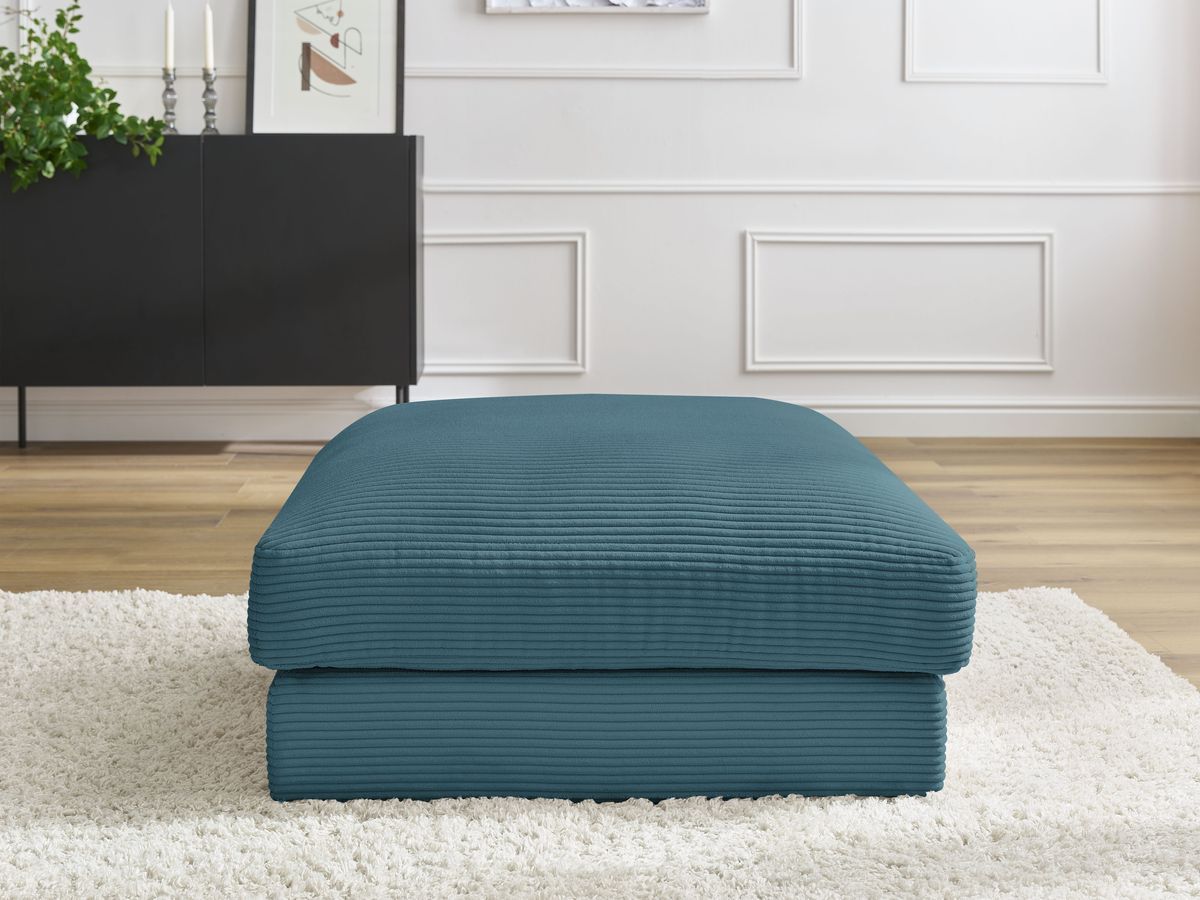 Pouf LEONARD velours côtelé