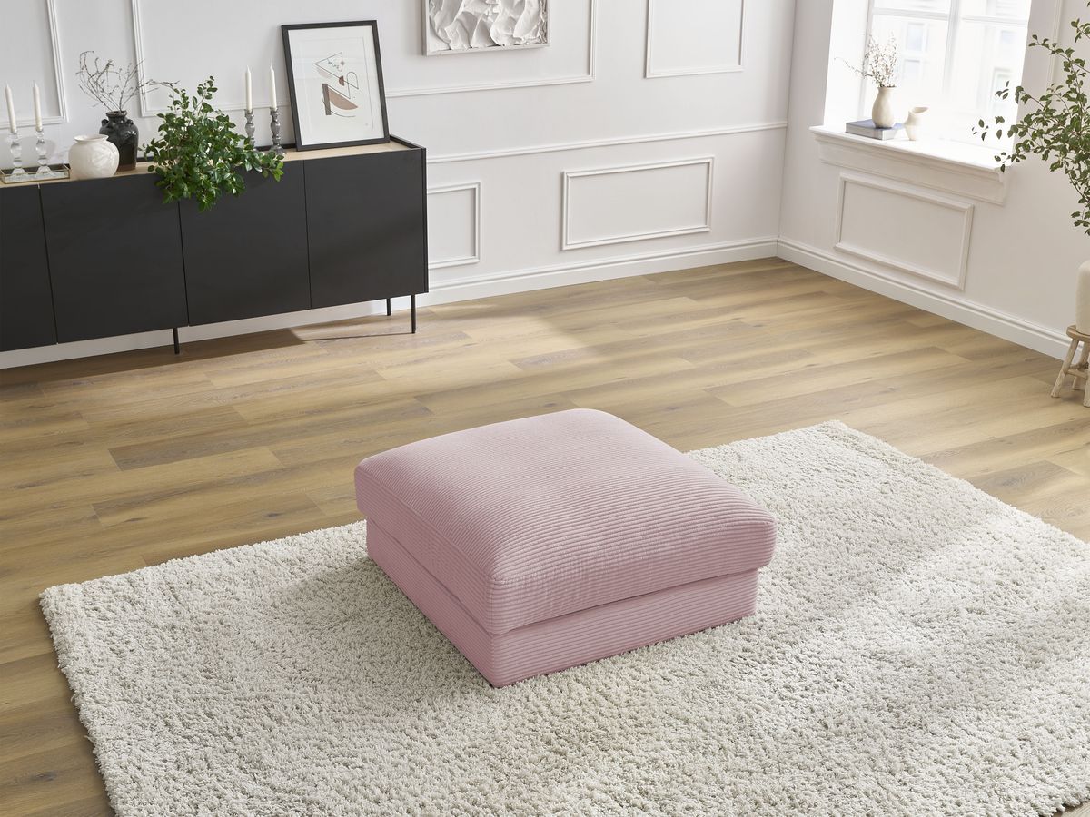 Pouf LEONARD velours côtelé