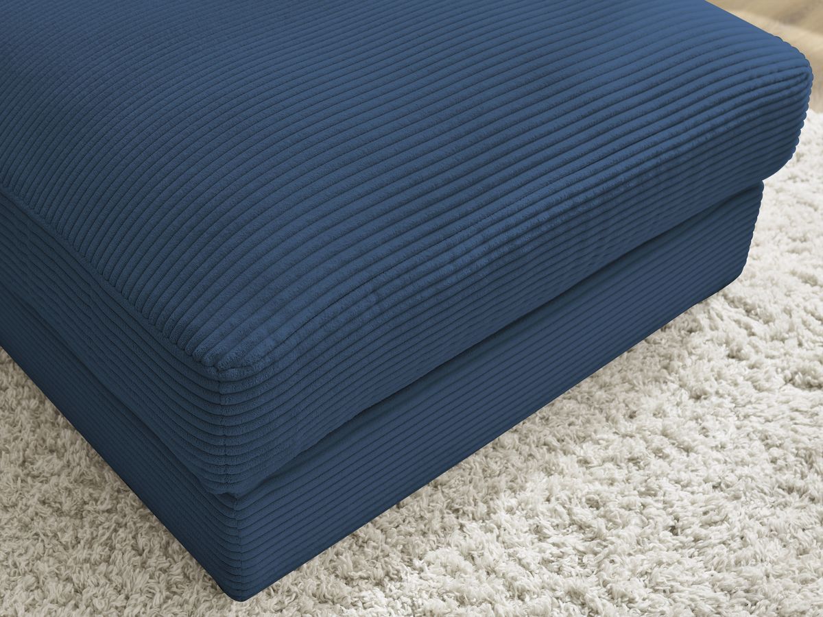 Pouf LEONARD velours côtelé