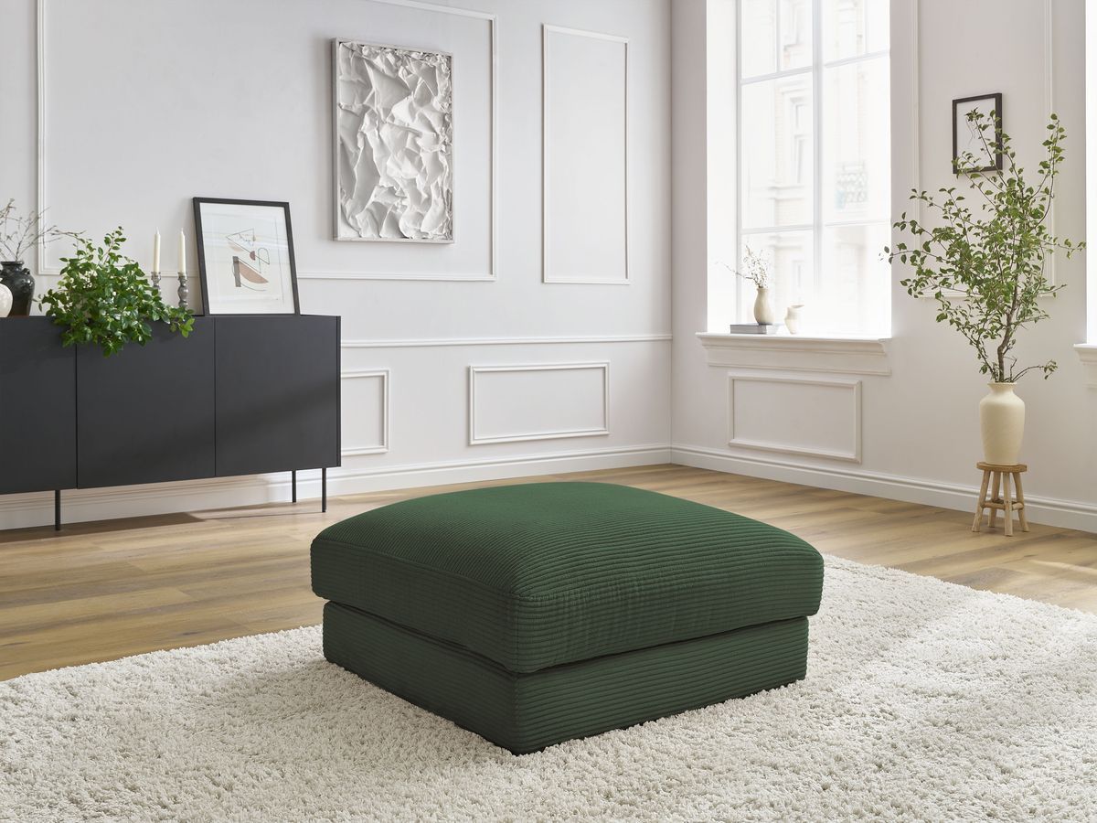 Pouf LEONARD velours côtelé