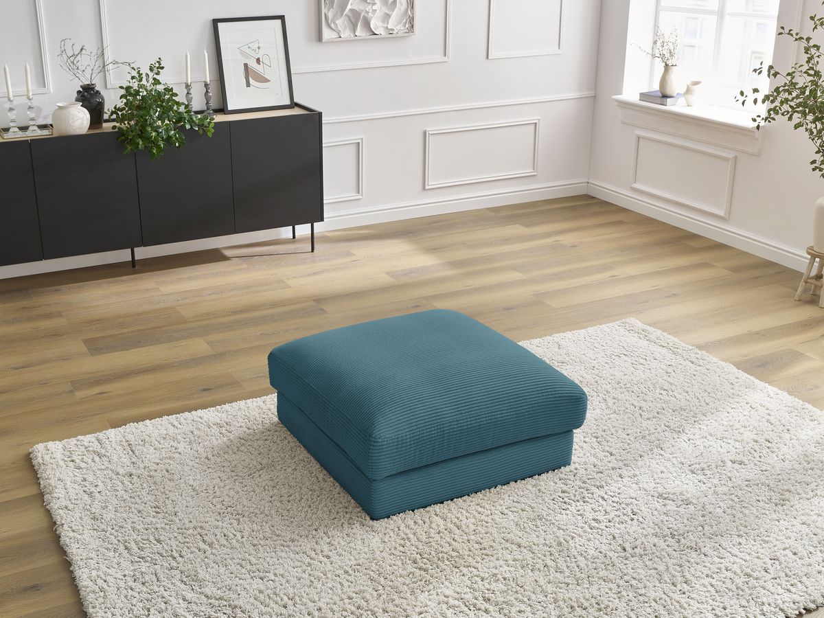 Pouf LEONARD velours côtelé