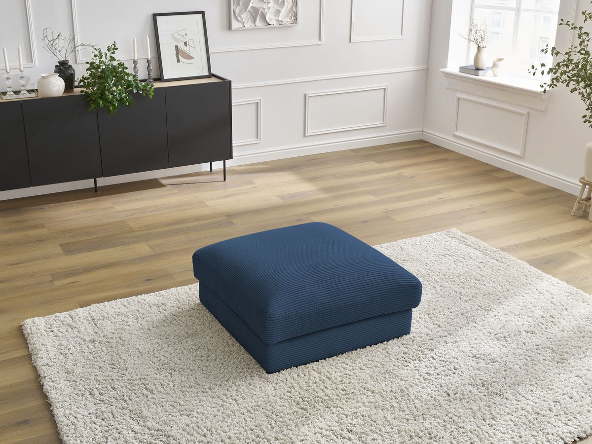 Pouf LEONARD velours côtelé