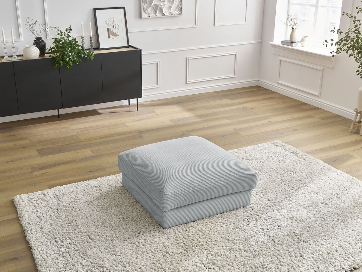 Pouf LEONARD velours côtelé