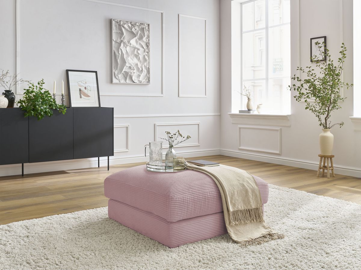 Pouf LEONARD velours côtelé