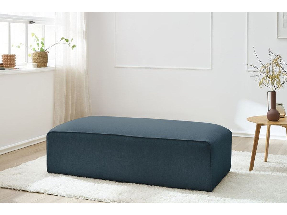 Pouf pour canapé modulable MEGEVE tissu chiné
