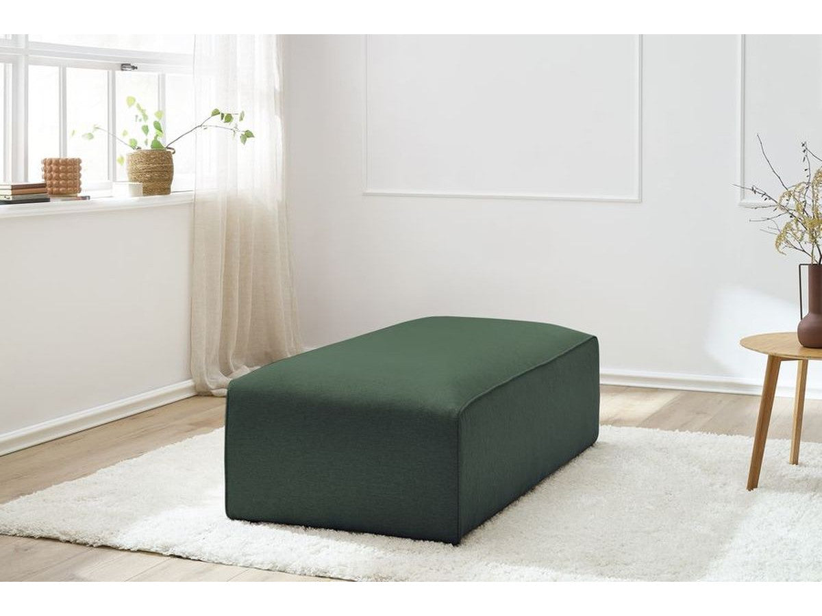 Pouf pour canapé modulable MEGEVE tissu chiné