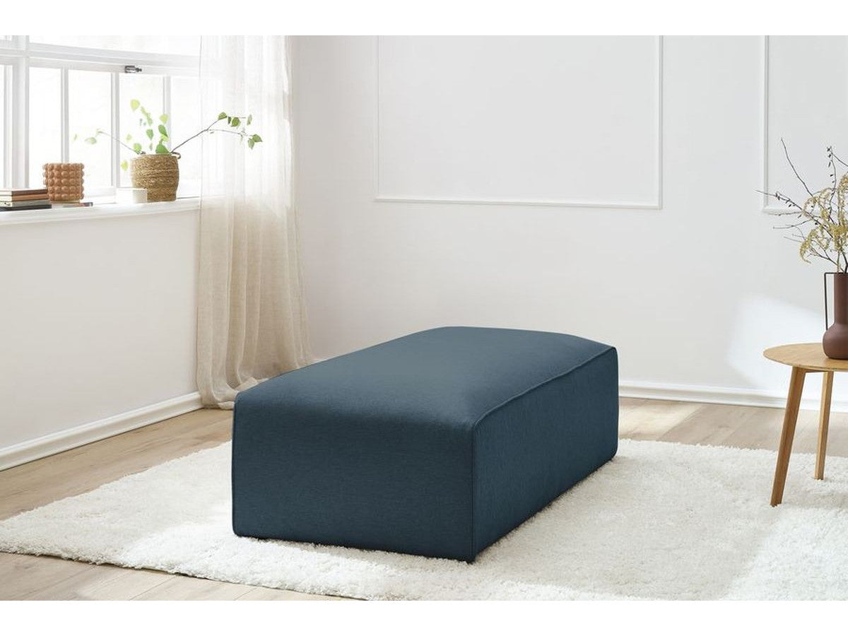 Pouf pour canapé modulable MEGEVE tissu chiné