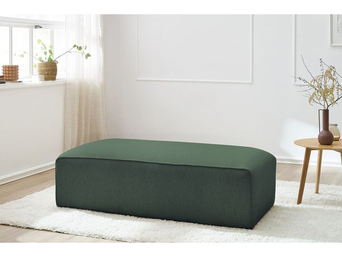 Pouf pour canapé modulable MEGEVE tissu chiné
