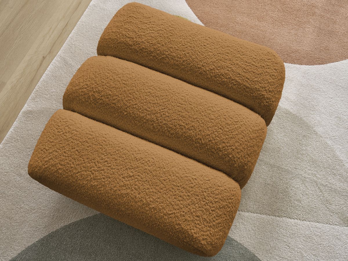 Pouf TALIA tissu bouclette