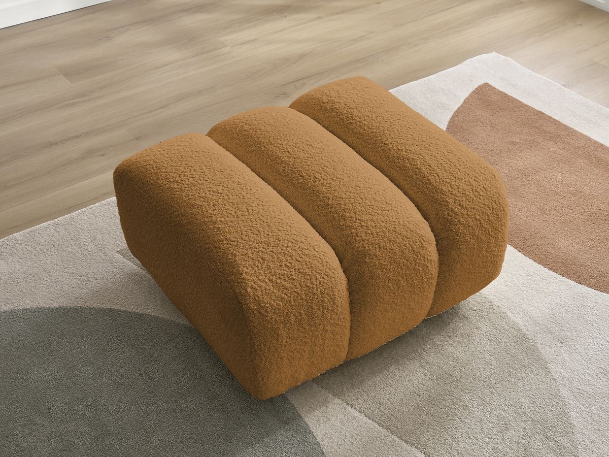 Pouf TALIA tissu bouclette