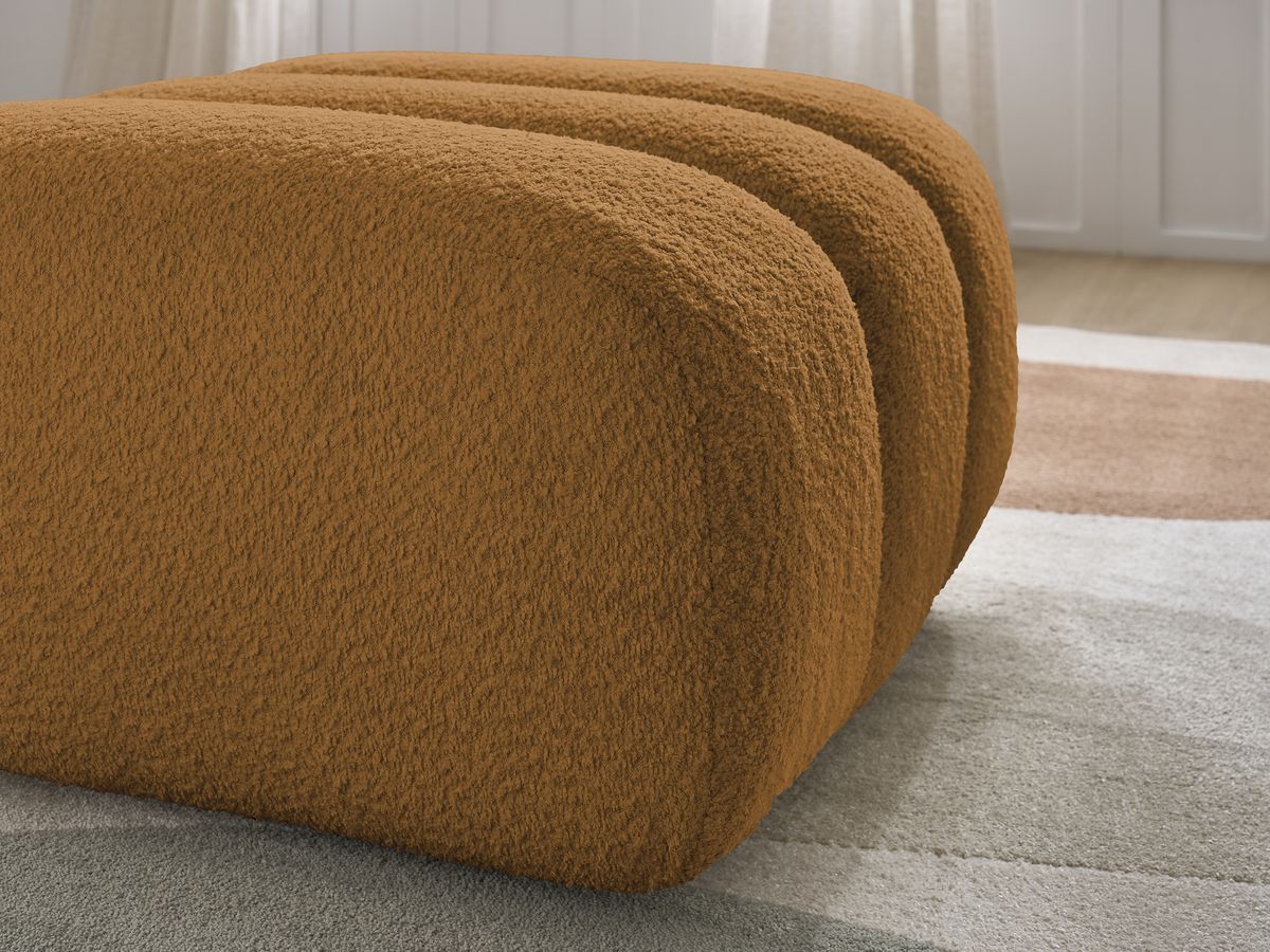 Pouf TALIA tissu bouclette