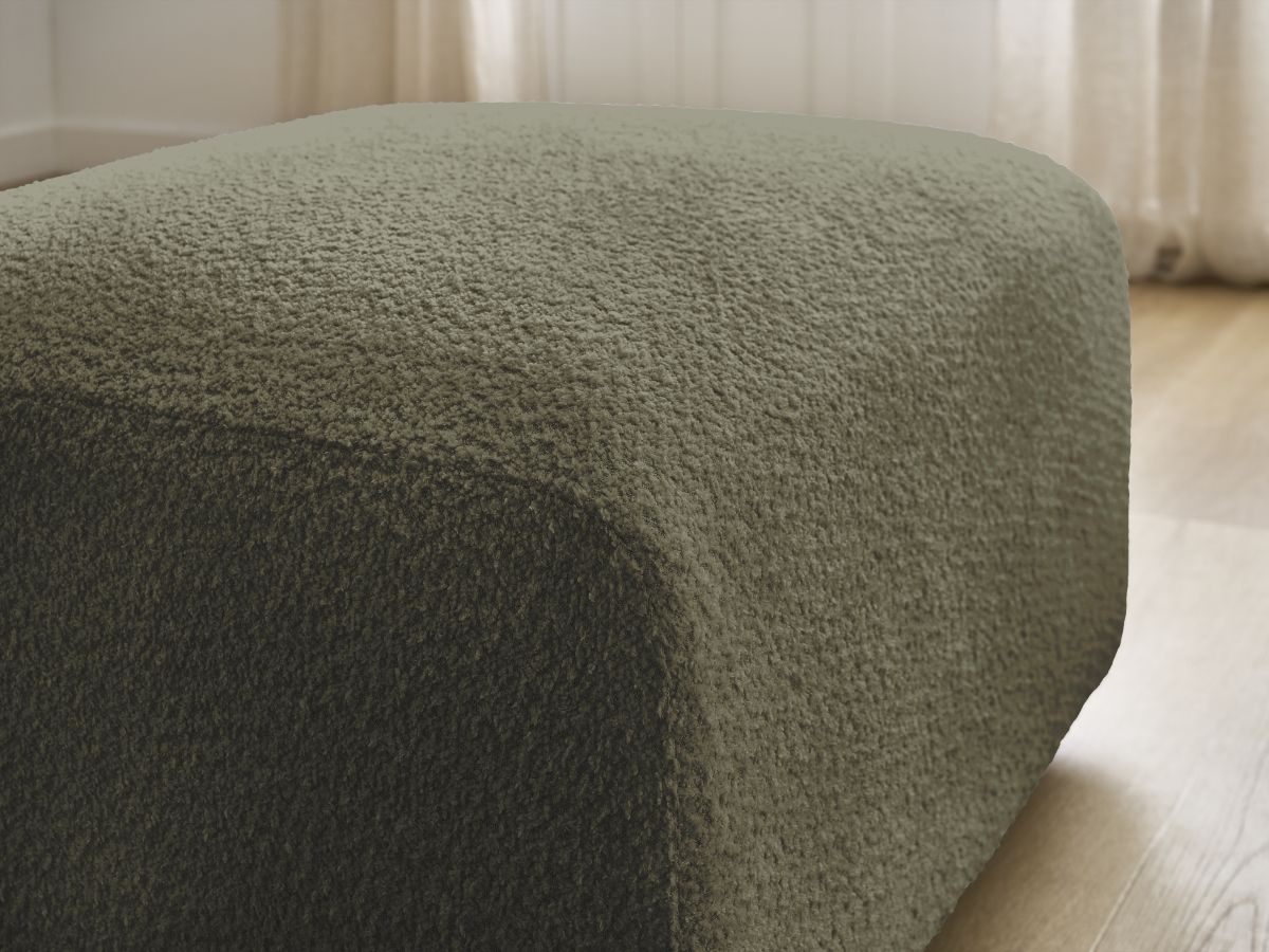 Pouf TINA tissu bouclette
