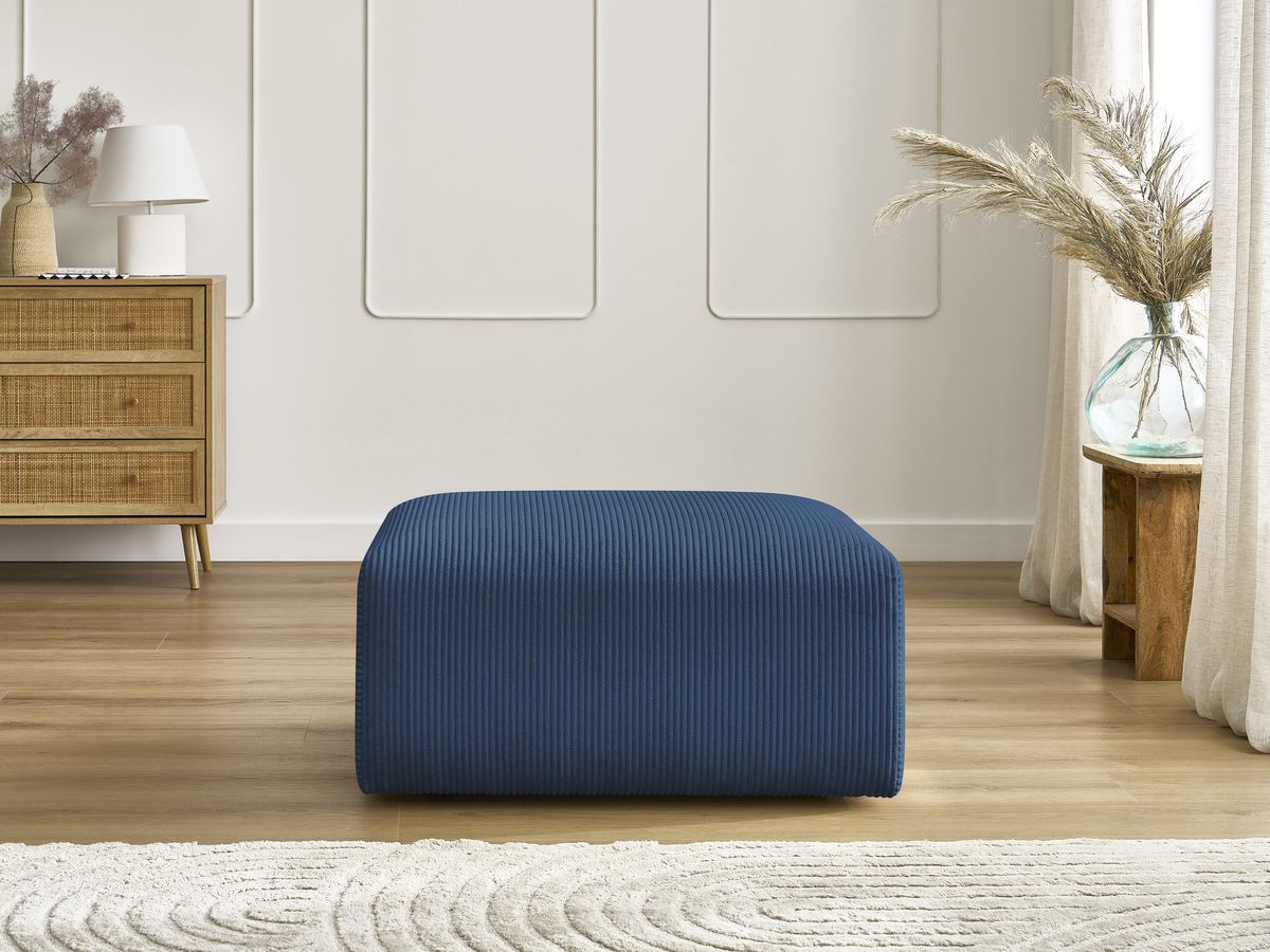 Pouf TINA velours côtelé