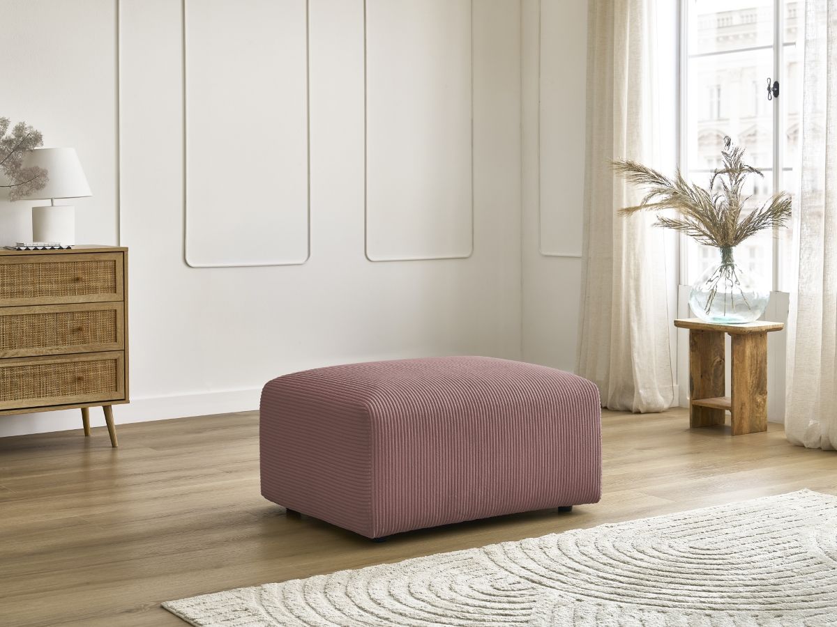 Pouf TINA velours côtelé