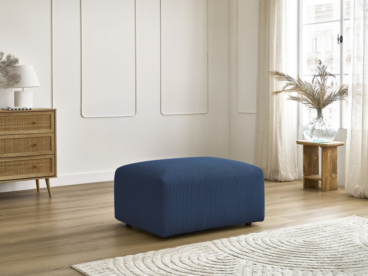 Pouf TINA velours côtelé