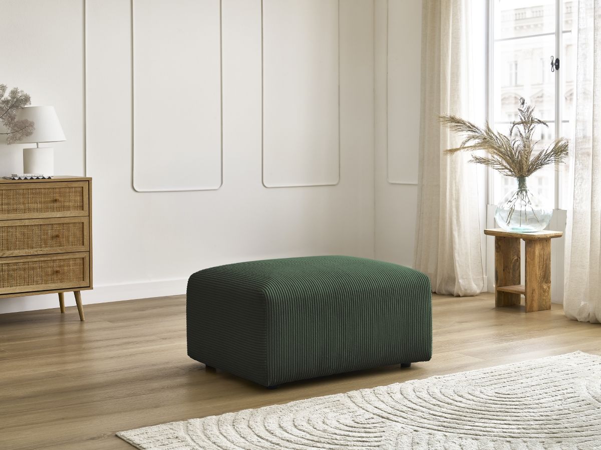Pouf TINA velours côtelé