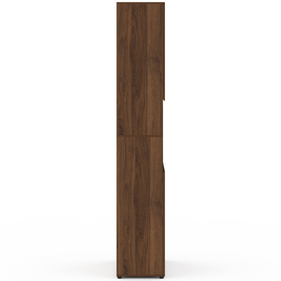 Armoire salle de bain Tom effet noyer 4 portes