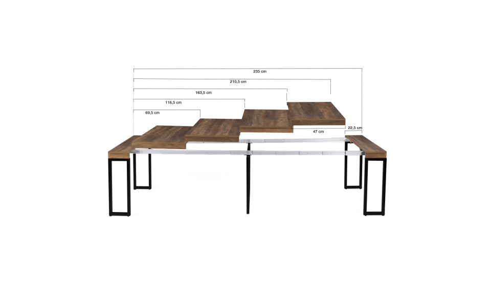 Table repas console extensible Anita 235cm