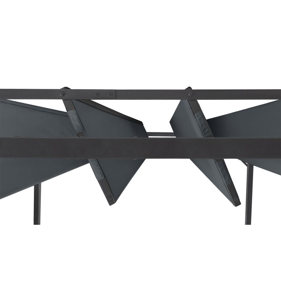 Pergola Venice 3x6m toit lames orientables gris