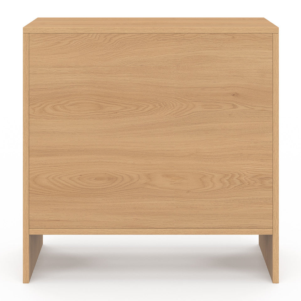 Table d'appoint mini bar Faustine bois et lattes