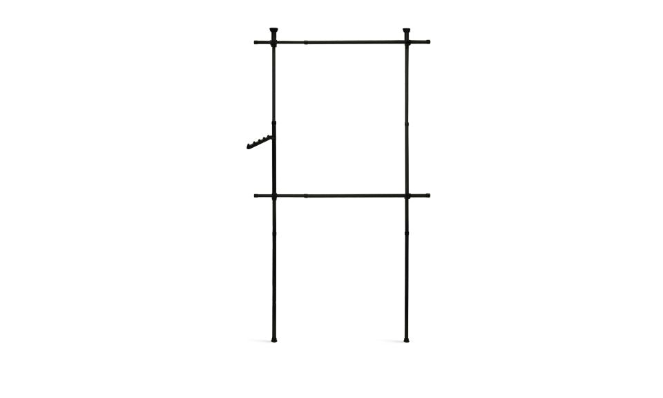 Penderie télescopique avec rangements intégrés H278cm