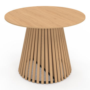 Table à manger ronde extensible Camélia Ø110-300cm