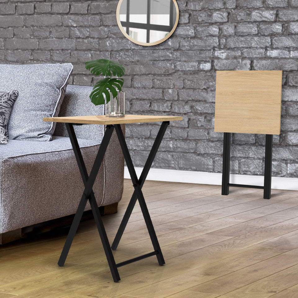 Tables d'appoint pliantes Memphis - lot de 2