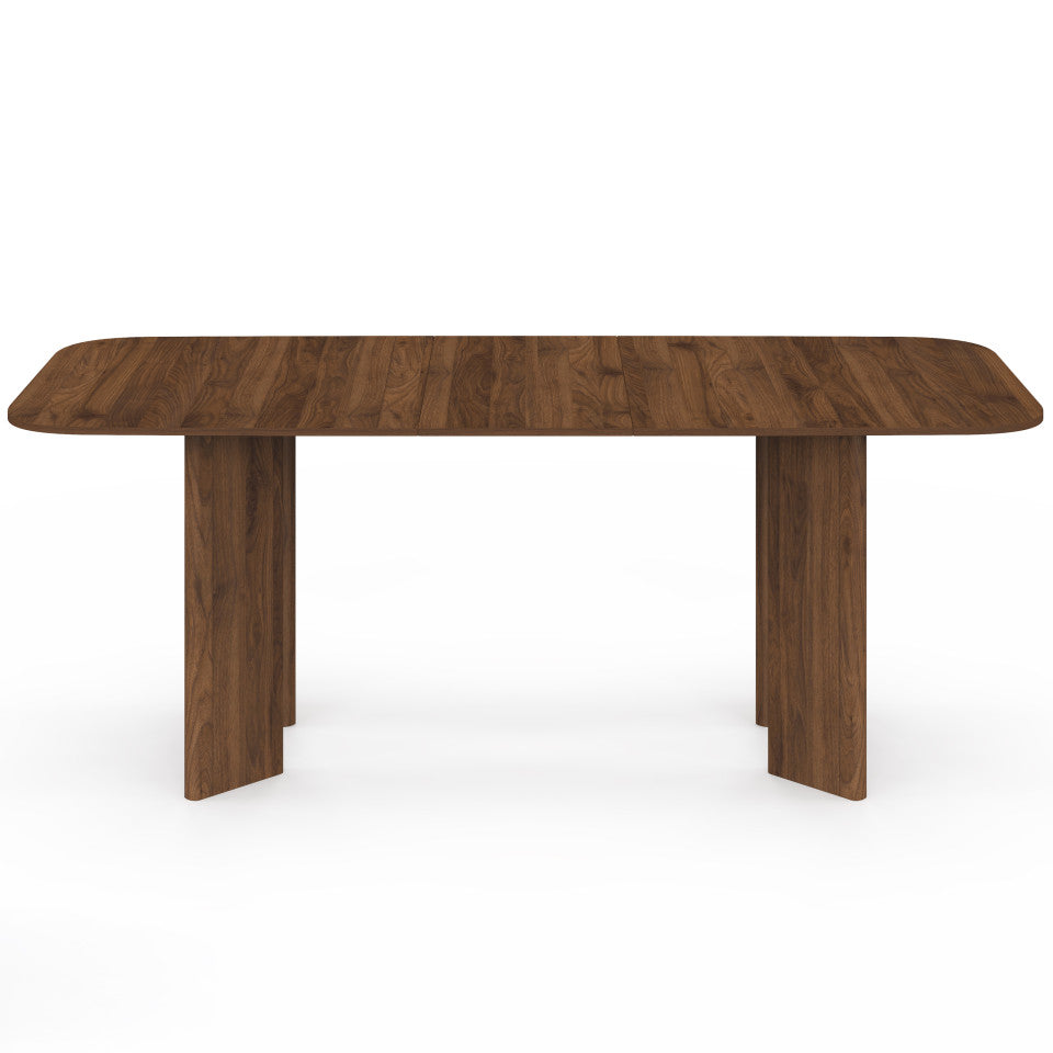 Table à manger extensible Cassia 160-200cm effet noyer