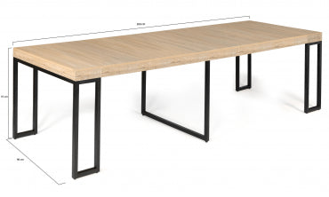 Table repas console extensible Memphis 300cm