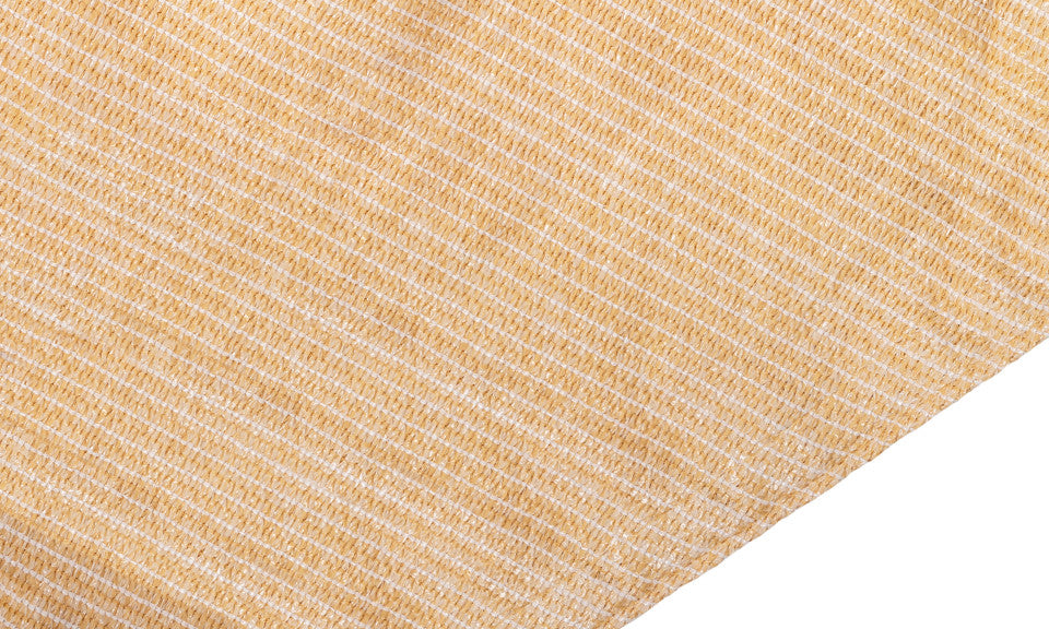 Voile d'ombrage triangulaire beige 5x5x5m