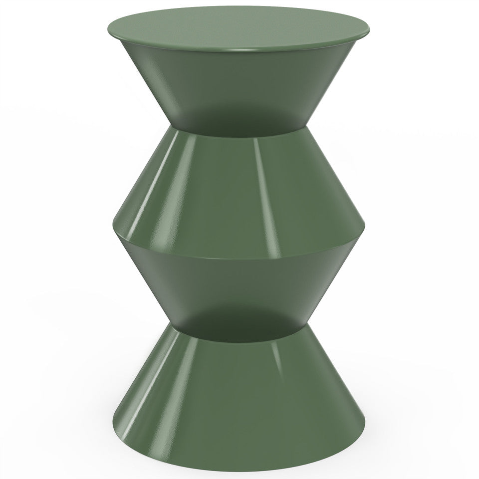 Table d'appoint Irène vert kaki