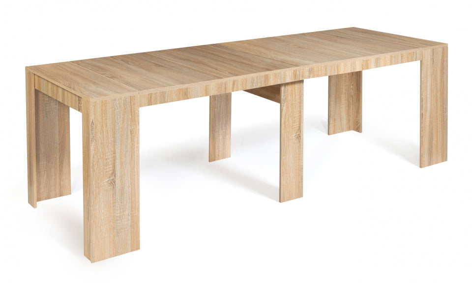 Table repas console extensible Nora 235cm bois