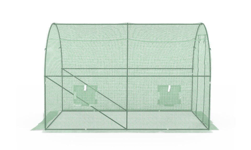Serre tunnel de jardin 3x2m verte bâche renforcée 130 gr/m² - gamme maraîchère