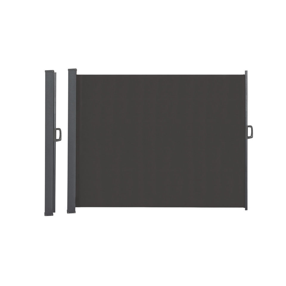 Paravent rétractable 400x200cm gris anthracite