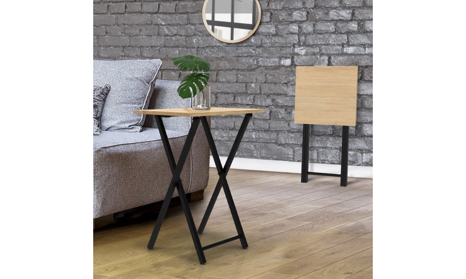 Tables d'appoint pliantes Memphis - lot de 2