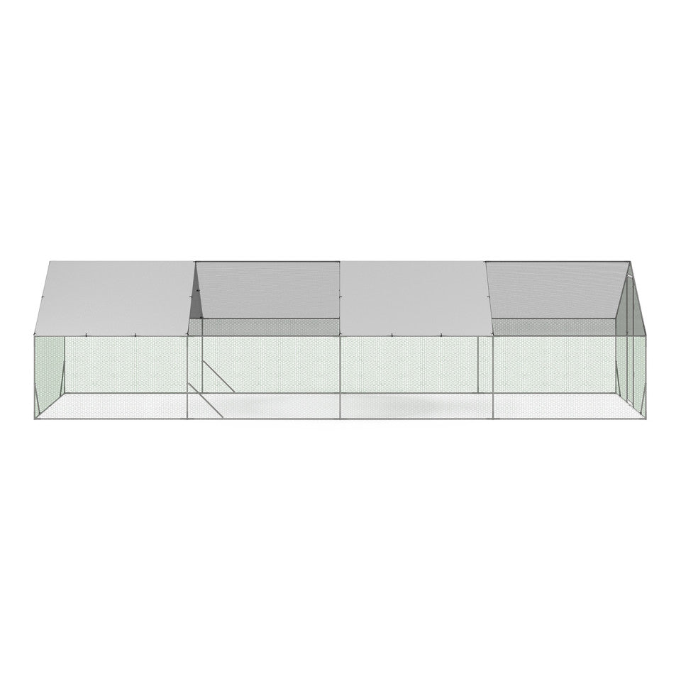 Enclos grillagé pour poules 24m² - 3x8m