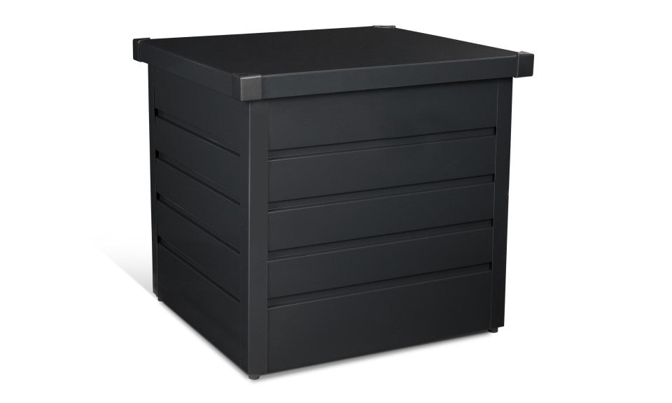 Coffre de rangement pour extérieur gris anthracite en acier galvanisé 200L