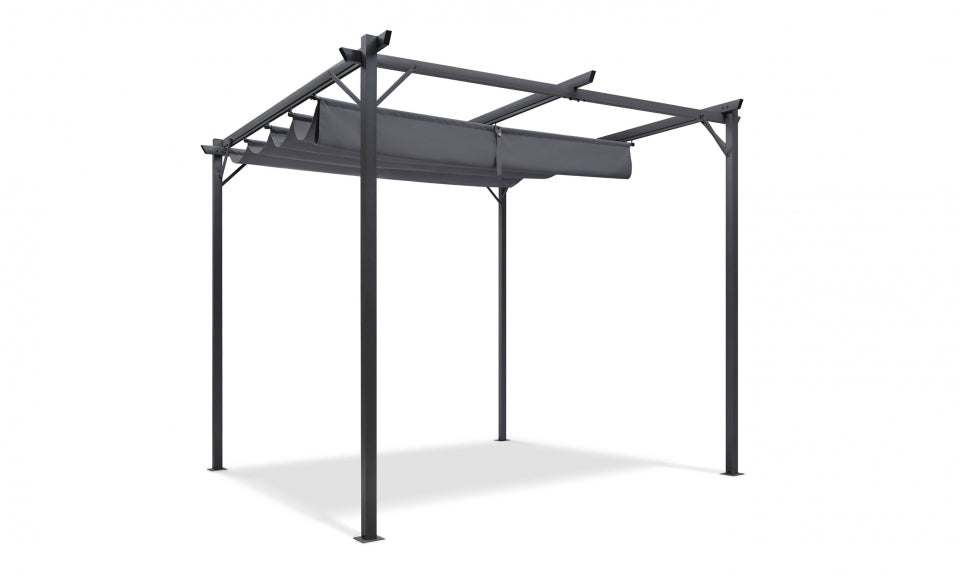 Pergola Marina 3x4m toit rétractable gris