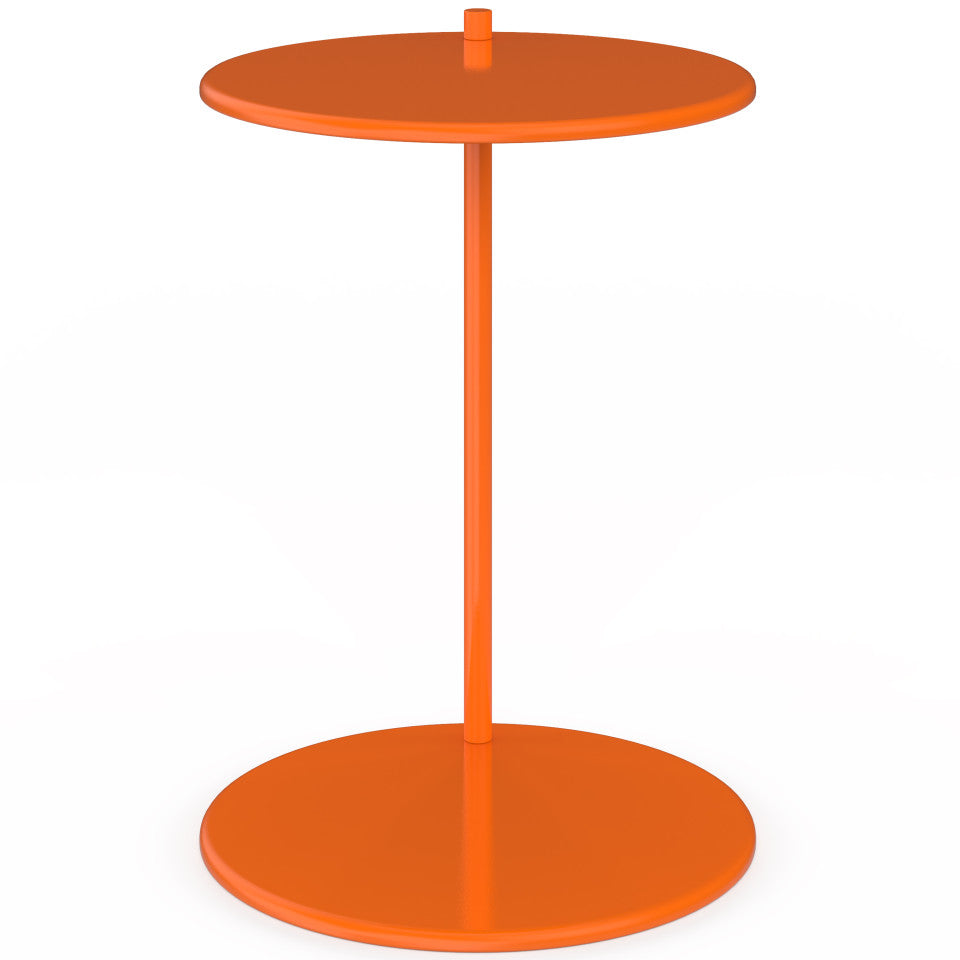 Tables d'appoint Léante métal orange - lot de 2